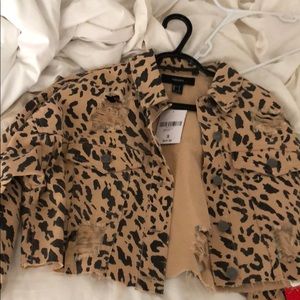 Forever 21 dropped cheetah jacket